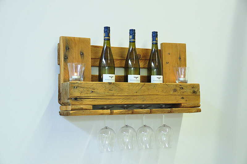 Weinregal aus Palette