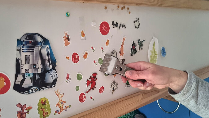Frühjahrsputz: Aufkleber entfernen