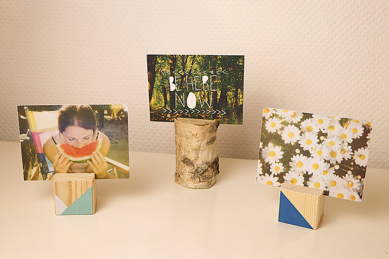 Fotohalter aus Holz basteln