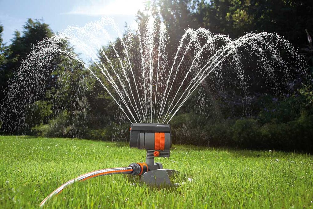 Gartenbewässerung mit Rasensprengern