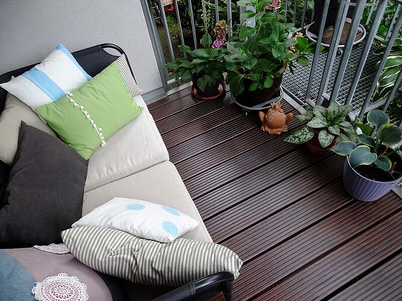 Terrasse renovieren reinigen ölen Bangkirai