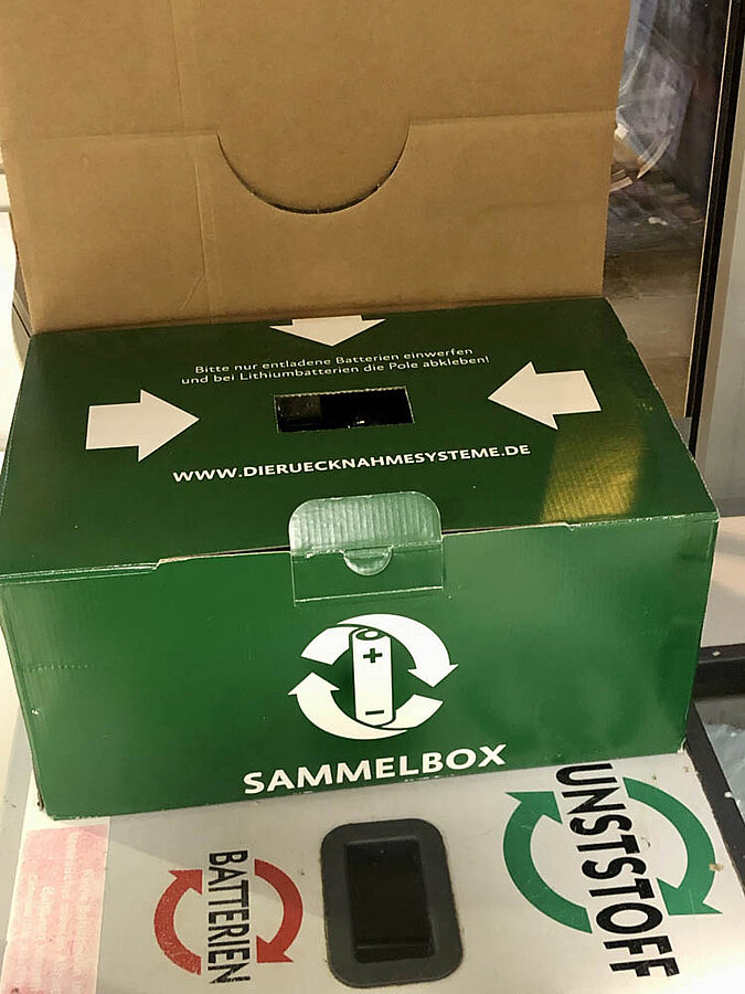 Batterien Akku Entsorgung Sammelstelle