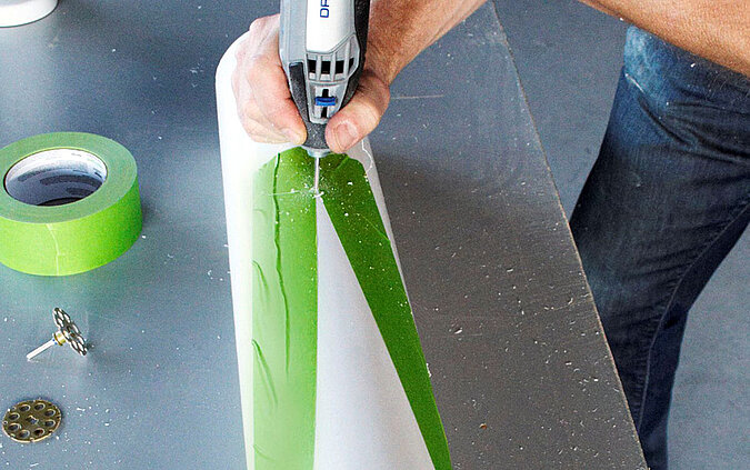 Stehleuchte aus PVC-Rohr