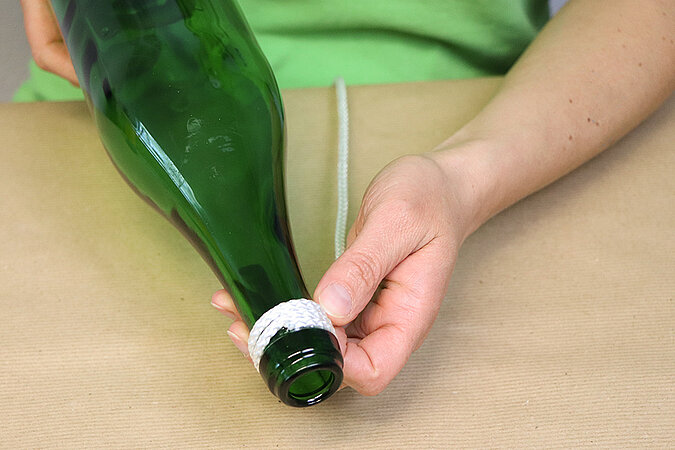 Glasflaschen-Upcycling