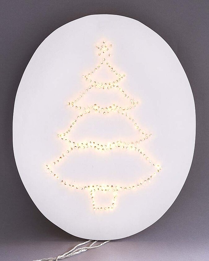 Wandleuchte Wandbild Tannenbaum Weihnachtsbaum Licht