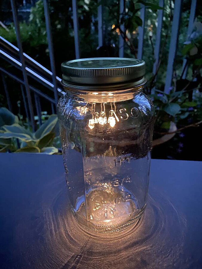 Gartenleuchte Balkon Glas LED 