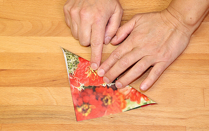 Tütchen für Blumensamen basteln