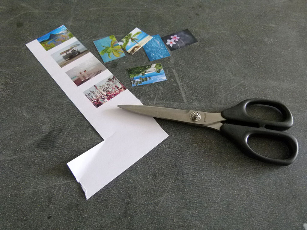 DIY-Magnete: Fotos zuschneiden