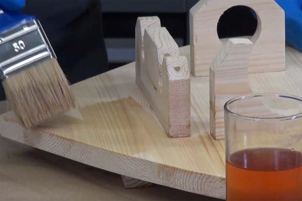 Holzherz Essigbeize