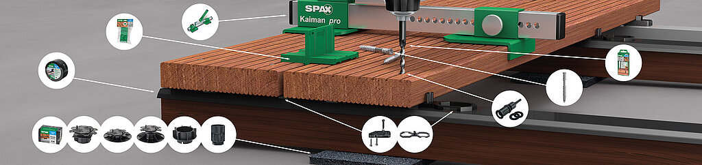 Holzterrasse auf Stelzlager selbst bauen - mit Schrittanleitung