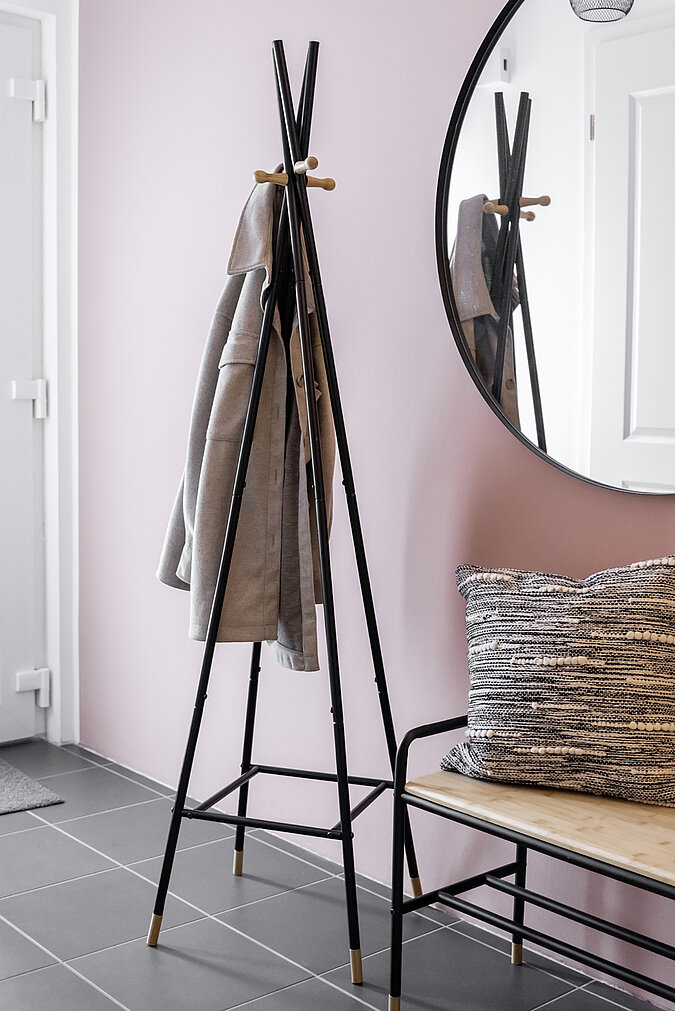 Standgarderobe im Flur