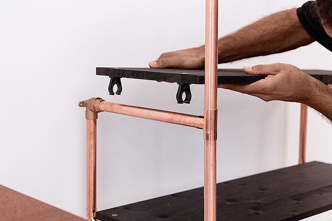 Garderobe aus Kupfer 
