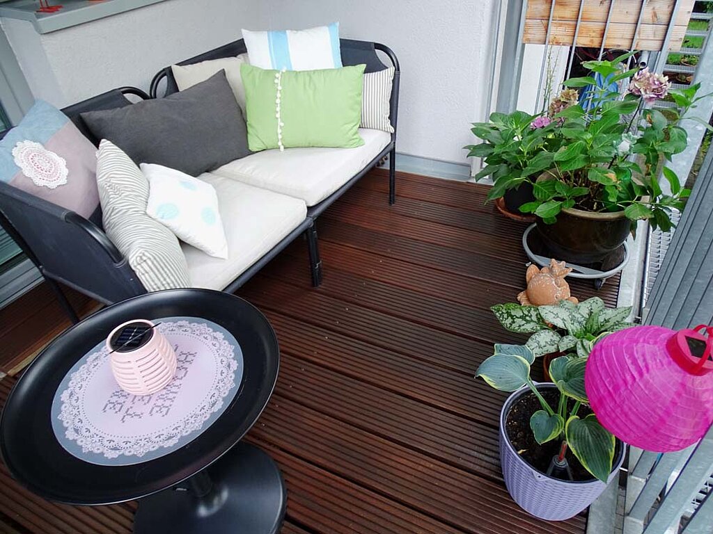 Holzterrasse Bangkirai Pflege