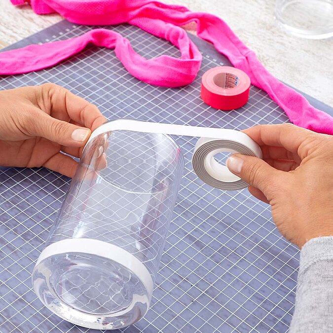 Windlicht Neon Pink Netzstrumpfhose