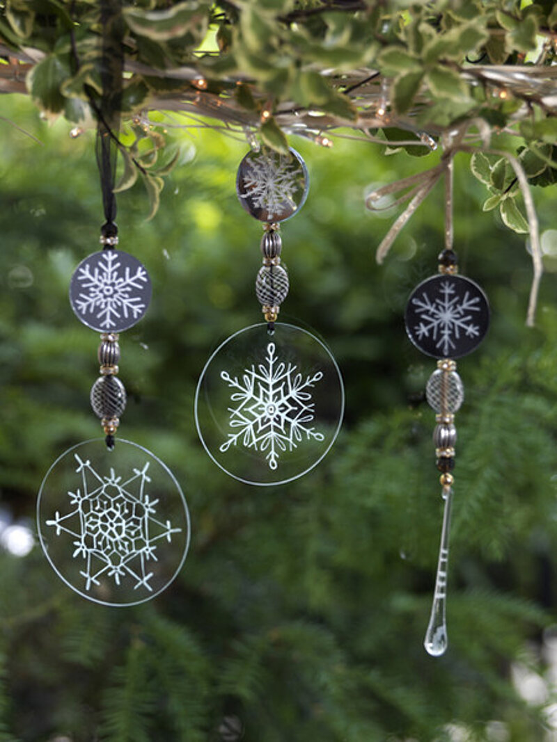 Bastelidee zu Weihnachten: DIY Glas Gravur
