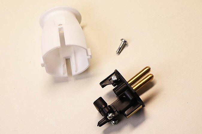 Kupferleuchte Stecker 