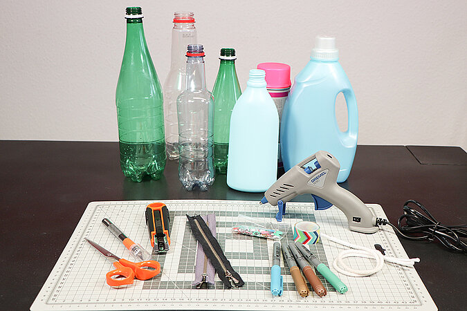 Upcycling mit Plastikmüll
