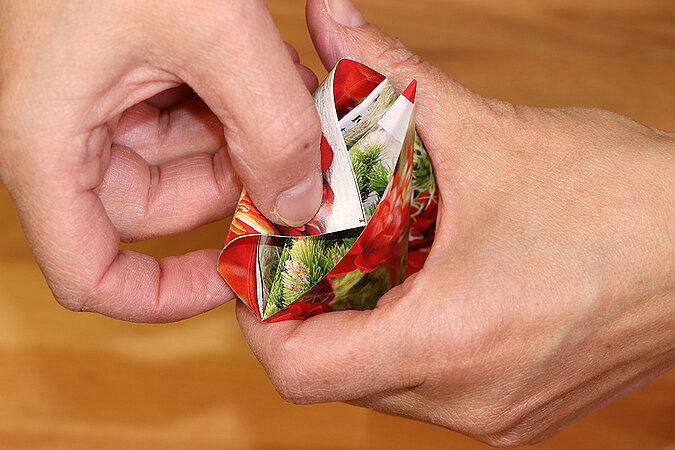 Tütchen für Blumensamen basteln