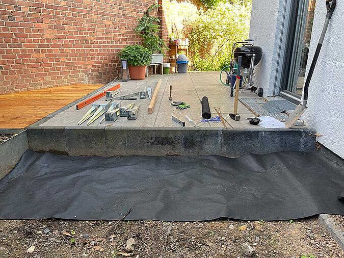 Terrasse mit Holzdecks vergrößern