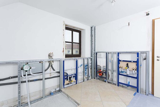 Badezimmer Vorwandinstallation