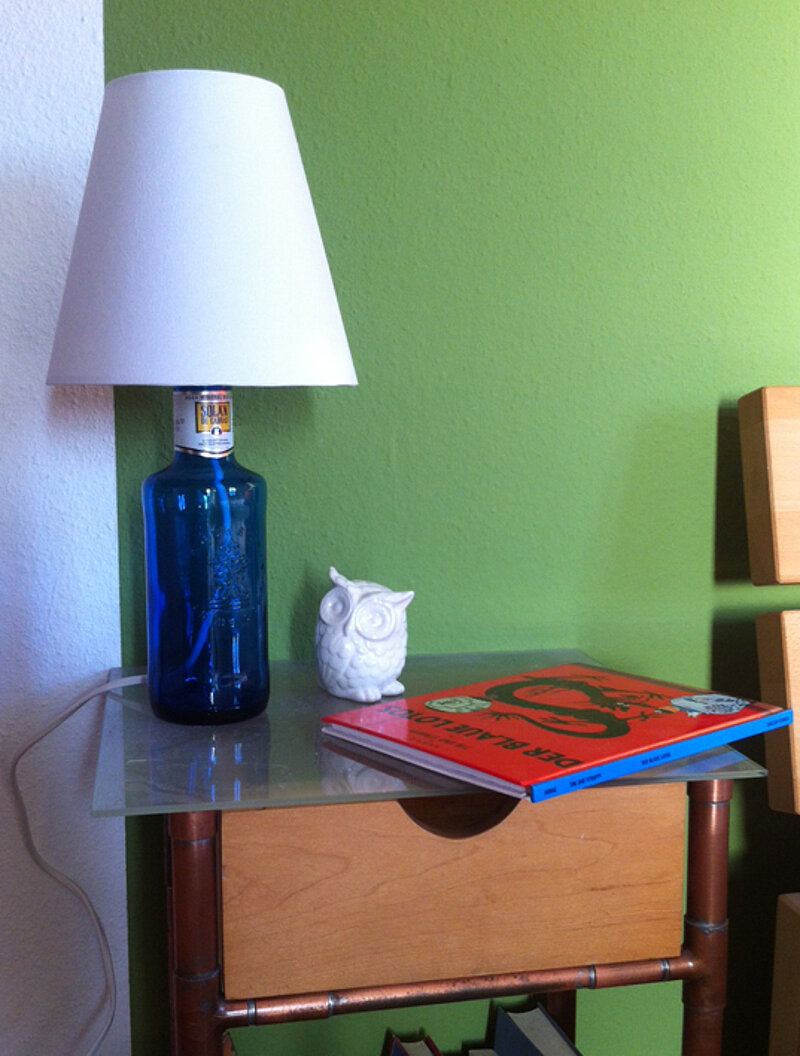 DIY Lampe aus Glasflaschen