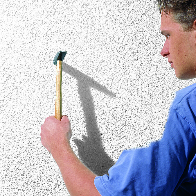 Fassade prüfen: Klopftest