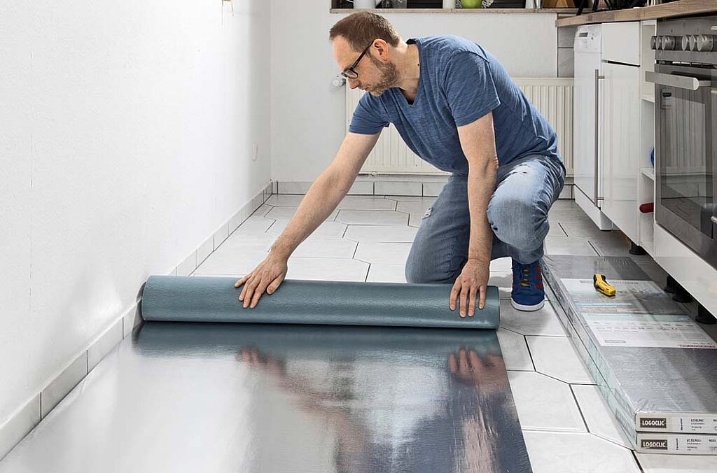 Vinylboden verlegen PVC