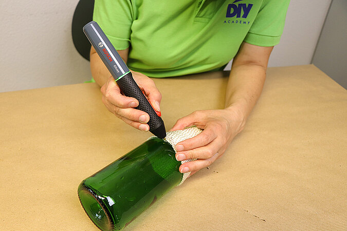 Glasflaschen-Upcycling