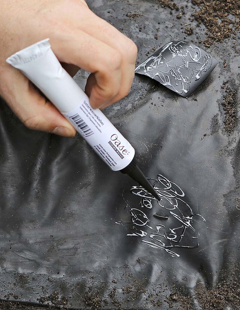 Teichfolie reparieren