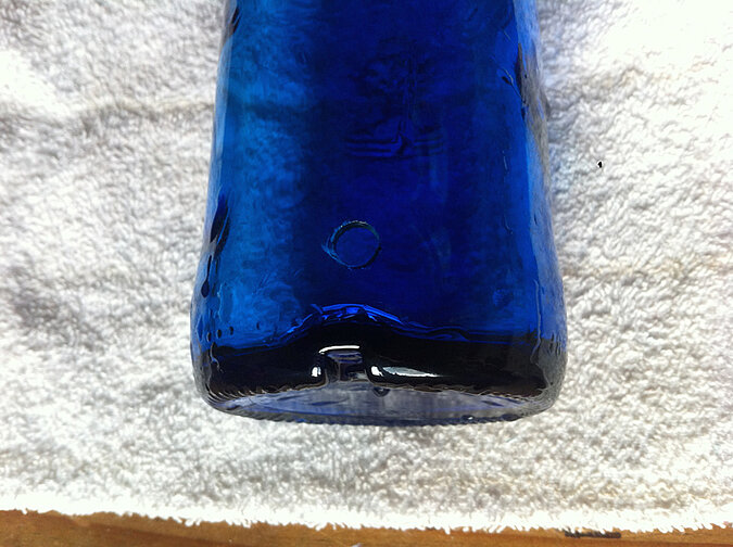 DIY Lampe: Loch bohren