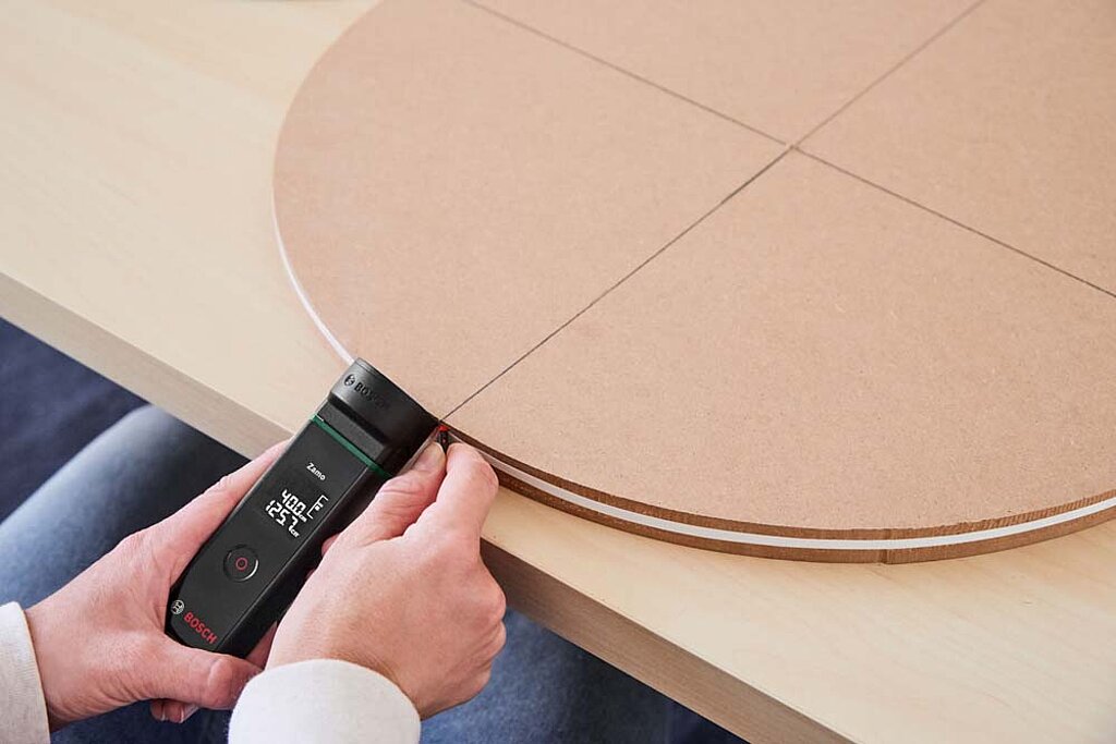 Wandspiegel Rahmen Furnierstreifen Umfang 