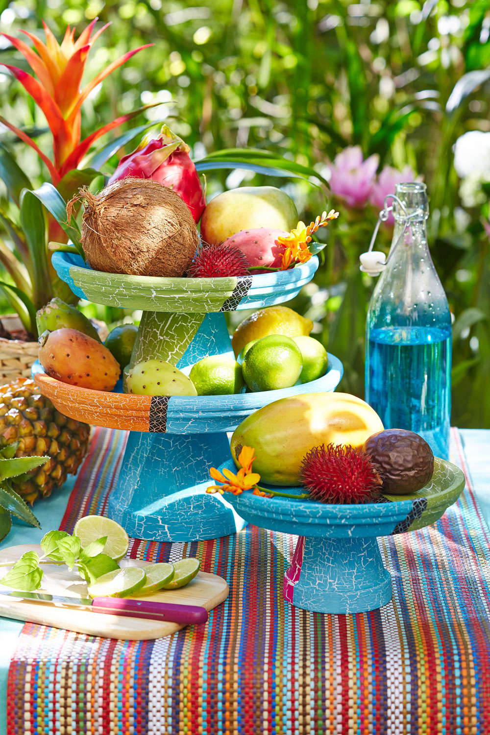Bunte Schale für deine Sommerparty selbst gestalten Schritt-für-Schritt Bilder