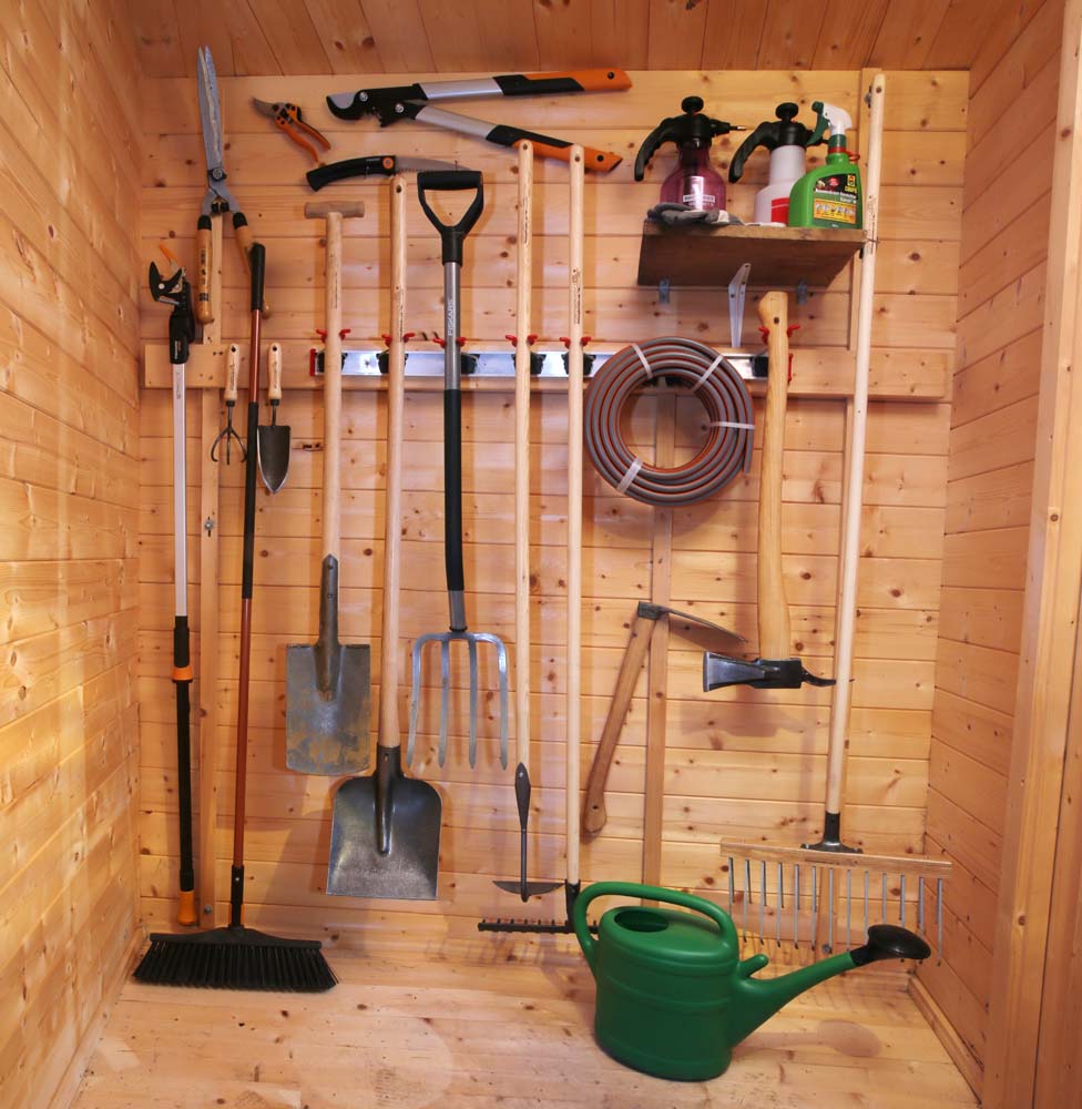 Schnelle Wandhaken fürs Gartenhaus