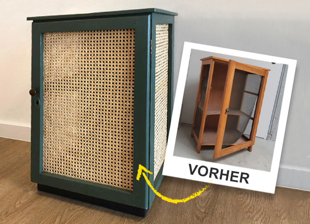 Upcycling für kleinen Schrank