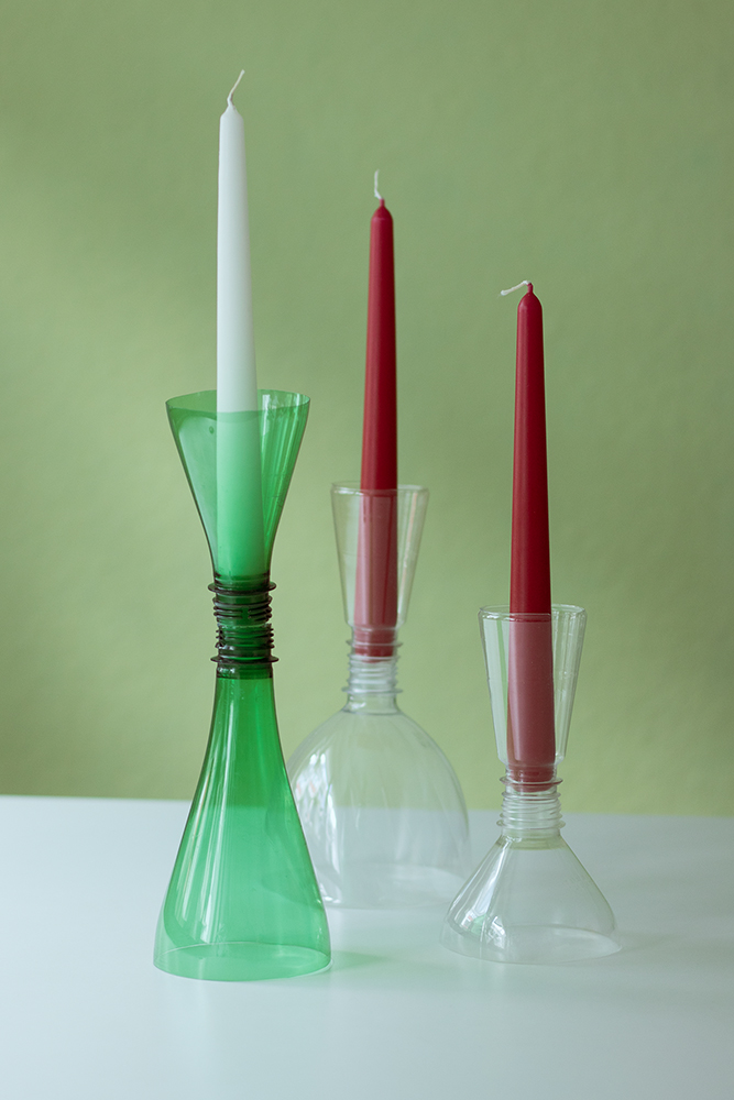 Kerzenständer aus PET Flasche