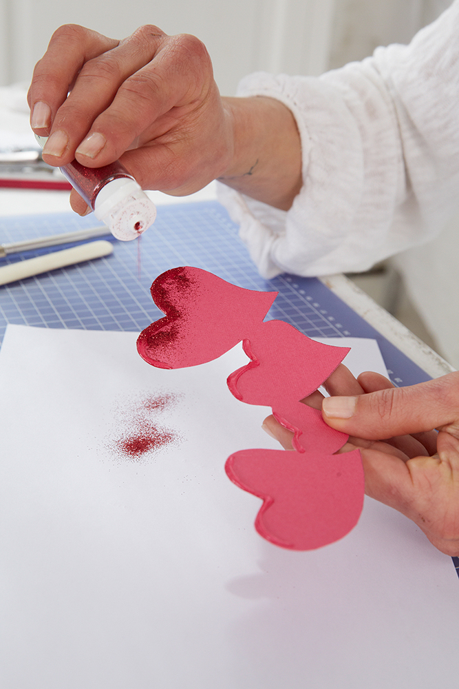 Karten zum Valentinstag basteln 